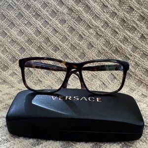 Versace Brown Tortoise Eyeglasses